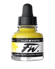 Daler Rowney FW Acrylic Ink - 29.5ml / Lemon Yellow